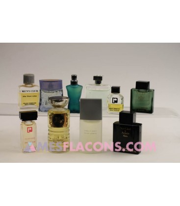 Lot de 10 miniatures masculines (marques diverses)