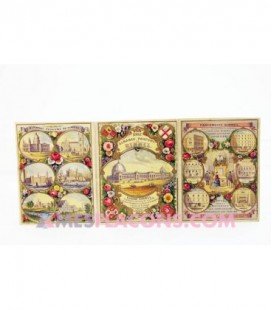 Carte parfumée ancienne - Almanac parfumé de Rimmel