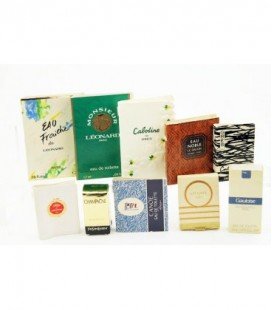 Lot de 10 tubes (tigette) avec leur pochette (marques diverses)