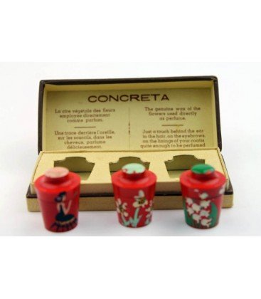 Concrète - Coffret de 3 urnes colorées